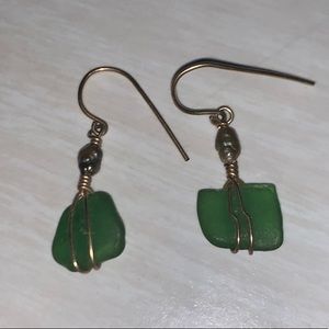 Sea glass earrings